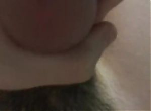 Playing with my cock and cumming because i was horny snd bored